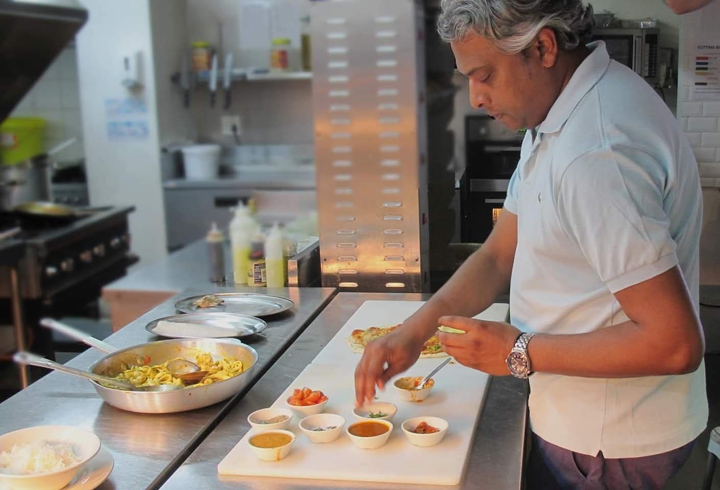 Seelan in kitchen